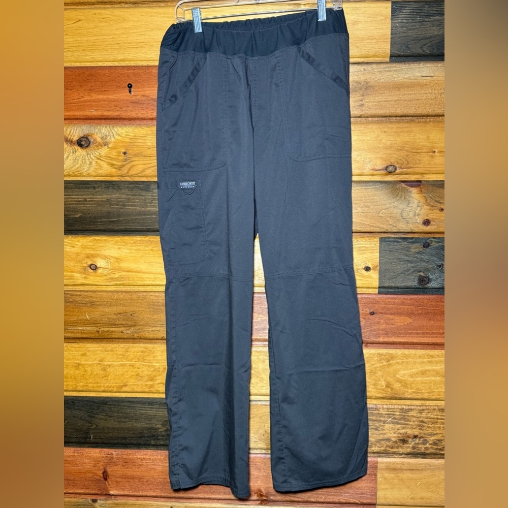 Cherokee Revolution cargo Scrub pants, charcoal/pewter grey, size Medium